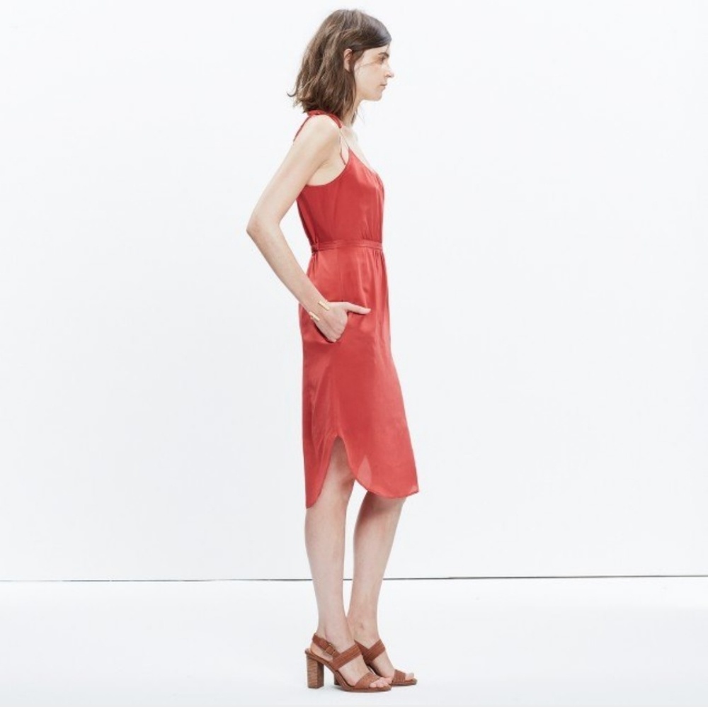 NWT $145 Madewell Silk "Skyway" Cami Dress, Sz 2 - Picture 2 of 5